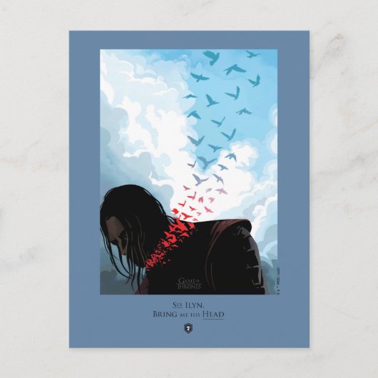 Breng me z'n hoofd. briefkaart (Voorkant)