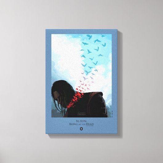 Breng me z'n hoofd. canvas afdruk (Voorkant)