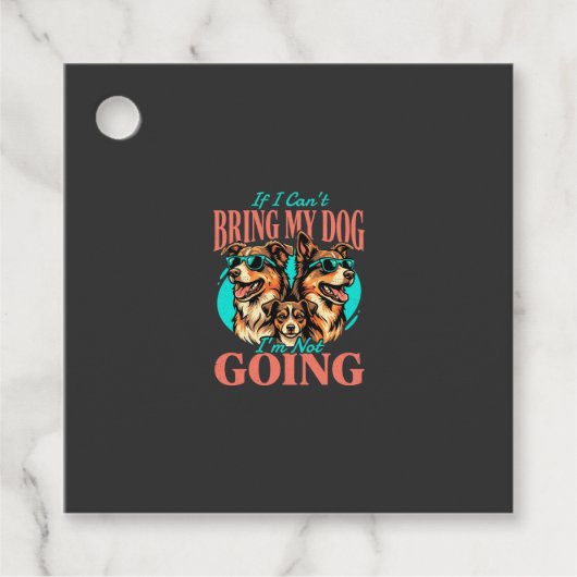Breng Mijn Hond Retro Hond Liefhebber Bedankjes Labels (Voorkant)