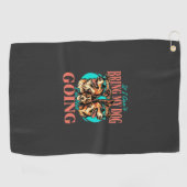 Breng Mijn Hond Retro Hond Liefhebber Golfhanddoek (Horizontaal)
