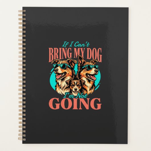 Breng Mijn Hond Retro Hond Liefhebber Planner (Voorkant)