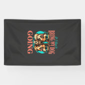Breng Mijn Hond Retro Hond Liefhebber Spandoek (Horizontaal)