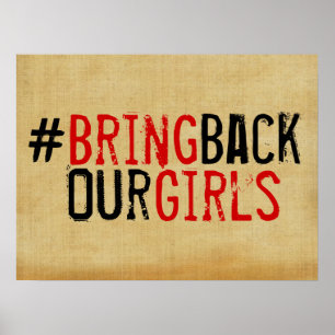 # Breng ons Poster meisjes terug