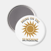 Breng op de Sunshine Golden Magneet (Voorkant / Achterkant)