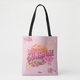 Breng op de Sunshine Graphic Preppy Tote Bag
