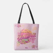 Breng op de Sunshine Graphic Preppy  Tote Bag (Achterkant)