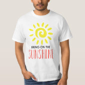 Breng op de zonneschijn Mannen T-shirt (Voorkant)