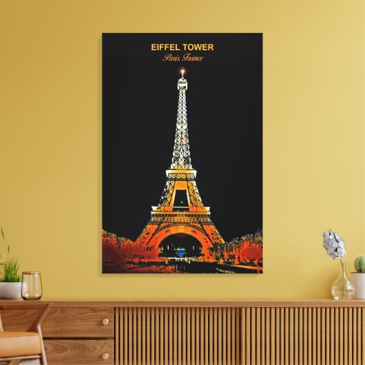Breng Parijs naar huis: de canvas van de Eiffeltor (Insitu (Woonkamer))