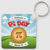 Breng PIE voor Pi Day Sleutelhanger (Achterkant)