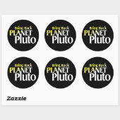 Breng Planet Pluto terug Ronde Sticker (Vel)