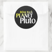 Breng Planet Pluto terug Ronde Sticker (Tas)