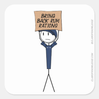 "Breng rum rantsoenen terug" Sticker