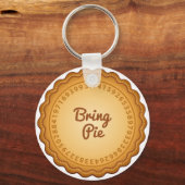 Breng taart naar Pi Day Sleutelhanger (Achterkant)