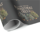 Breng thuis Boerderij frisse kerstbomen Cadeaupapier (Rol Hoek)