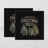 Breng thuis Boerderij frisse kerstbomen Kaart (Voorkant / Achterkant)