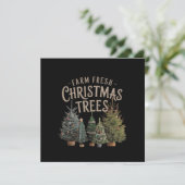 Breng thuis Boerderij frisse kerstbomen Kaart (Staand voorkant)