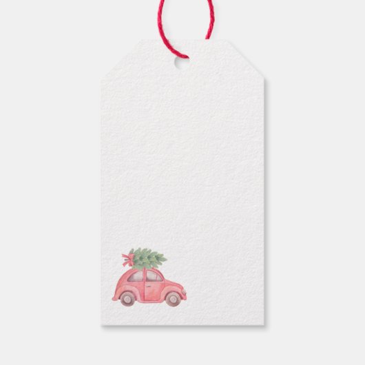 Breng thuis de kerstboom aangepaste cadeauLabels (Achterkant)