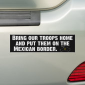 Breng troepen thuis... bumpersticker (Op auto)