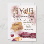 Breng uw eigen bord charcuterie party uitnodiging (Voorkant)