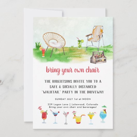 Breng uw eigen voorzitter | Stuurweg Cocktail Kaart (Voorkant)