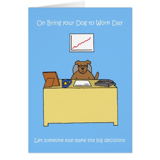 Breng uw hond naar het werk Dag 23 juni (Voorkant)