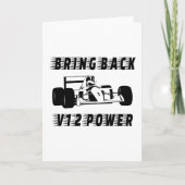 Breng V12-netvoeding met Silhouette terug Kaart (Voorkant)