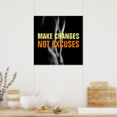 Breng Veranderingen aan niet Uitzonderingen hulpva Poster (Keuken)