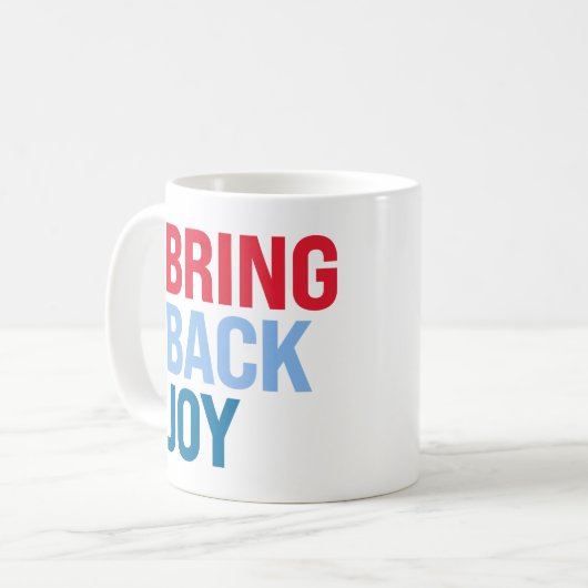 Breng vreugde terug koffiemok (Voorkant links)