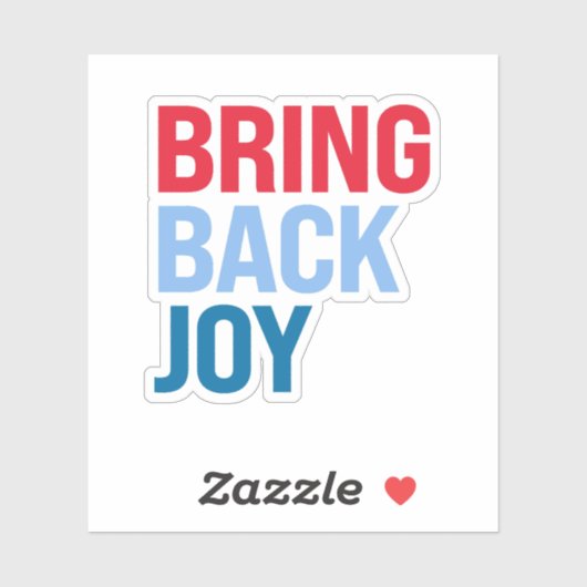 Breng vreugde terug sticker (Vel)