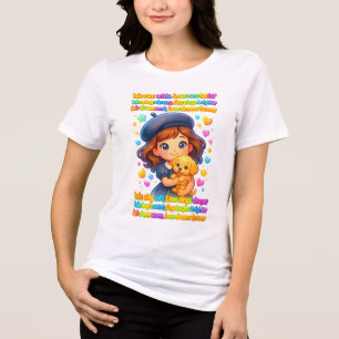 Breng vreugde, warmte en schittering in elke ruimt Tri-Blend shirt