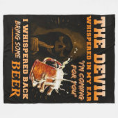 BRENG WAT BIER FLEECE DEKEN (Voorkant (Horizontaal))