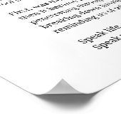 Breng woorden tot leven Gedicht Wall Art poster De (Hoek)