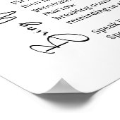 Breng woorden tot leven Gedicht Wall Art poster De (Hoek)