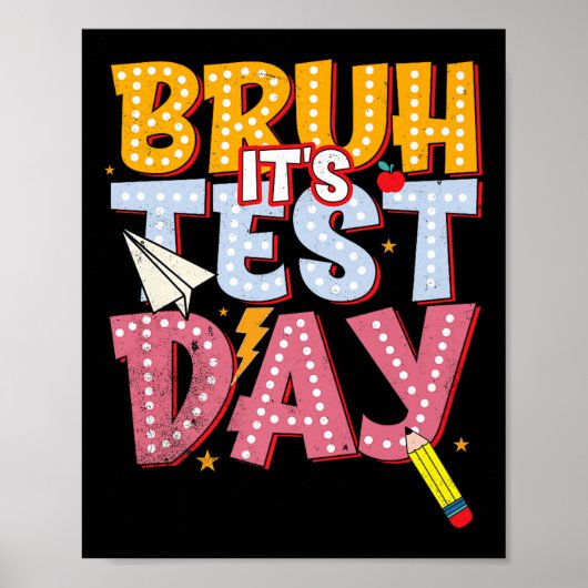 Breng zijn testdag Star State Testing Day Motivati Poster (Voorkant)