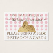 BrengABook Kaart Baby roze Gold Elephant in (Voorkant)