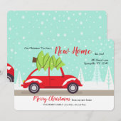 Brengen van de boom naar huis Verplaatst Vakantie Feestdagenkaart (Voorkant / Achterkant)