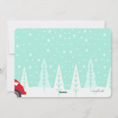 Brengen van de boom naar huis Verplaatst Vakantie Feestdagenkaart (Achterkant)