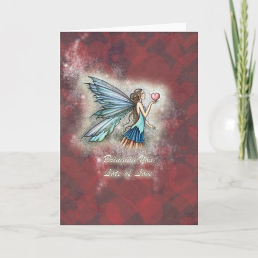 Brengt u veel liefde Fairy Kaart, Notecard Feestdagen Kaart (Voorkant)