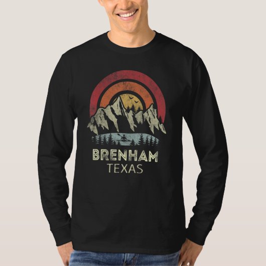 Brenham Texas Mountain Sunset Sunrise Kayaking T-shirt (Voorkant)