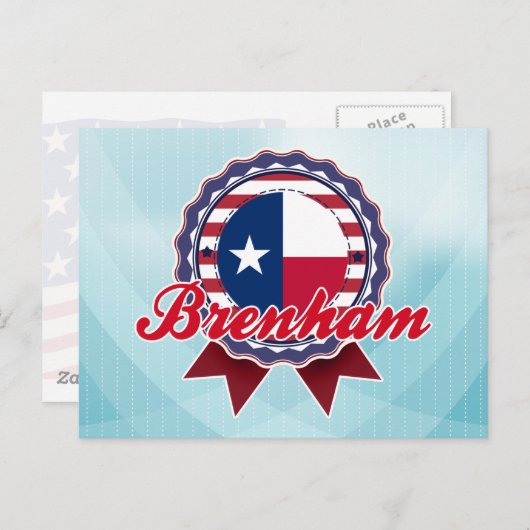Brenham, TX Briefkaart (Voorkant / Achterkant)