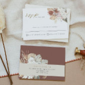 BRENNA Bohemian Tropical Palm Boho RSVP Briefkaart