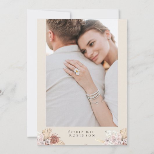 BRENNA Boho Arch Terracotta Palm Vrijgezellenfeest Kaart (Achterkant)