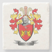 Brennan Coat of Arms Stenen Onderzetter (Voorkant)