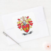 Brennan Coat of Arms Vierkante Sticker (Envelop)