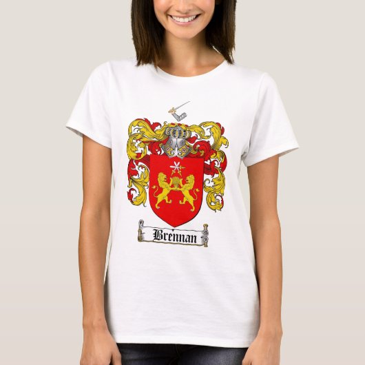 BRENNAN FAMILIE CREST - BRENNAANSE WAPENKAT T-SHIRT (Voorkant)