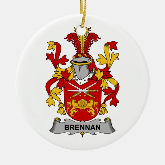 Brennan Family Crest Keramisch Ornament (Voorkant)
