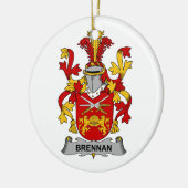 Brennan Family Crest Keramisch Ornament (Links)