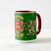 Brennan Irish Shield & Griffins - Gepersonaliseerd Mok (Voorkant rechts)