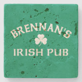 Brennan's Ierse Pub Stenen Onderzetter (Voorkant)