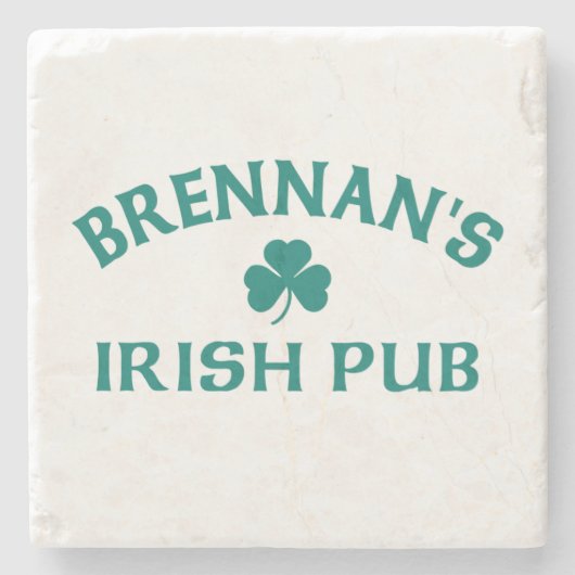 Brennan's Ierse Pub Stenen Onderzetter (Voorkant)